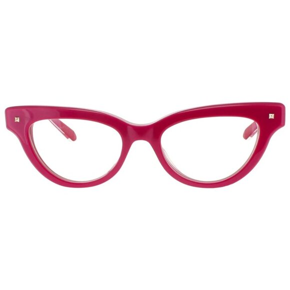 NEW VALENTINO EYEGLASSES ESSENTIAL-II  VLX-124C CAT EYE WOMEN PINK EYEWEAR - Picture 1 of 3